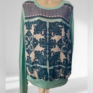 41 Hawthorn Mixed Media Lightweight Top XL